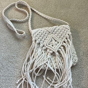 Crochet crossbody bag